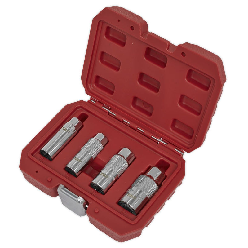 Sealey Spark Plug Socket Set 4pc 3/8"Sq Drive AK6556 Sealey - Dynamic Drive