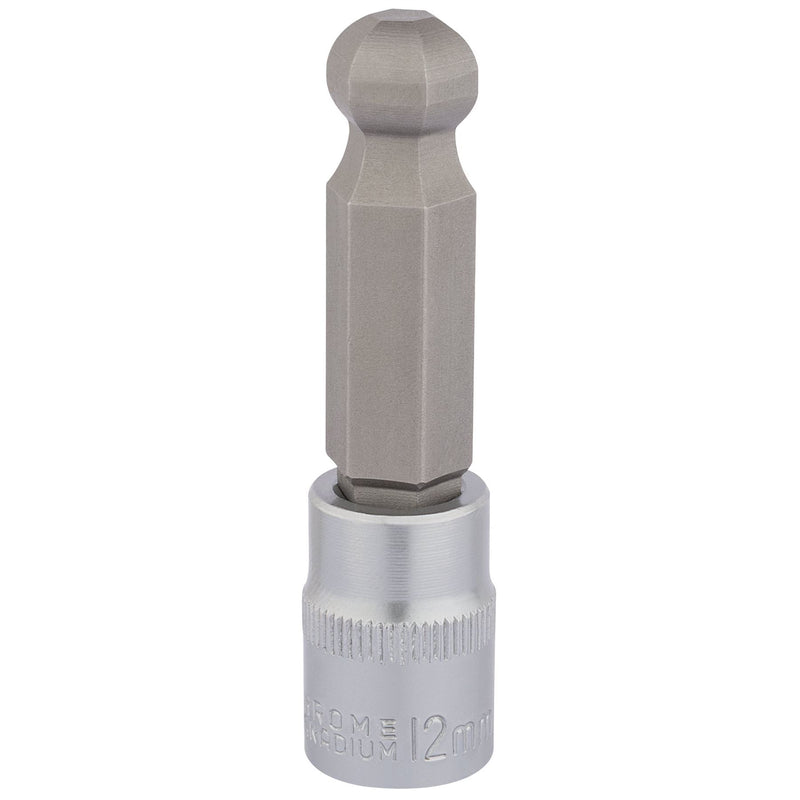 Draper Ball End Hexagonal Socket Bits, 3/8" Sq. Dr., 12mm 16295 Draper - Dynamic Drive