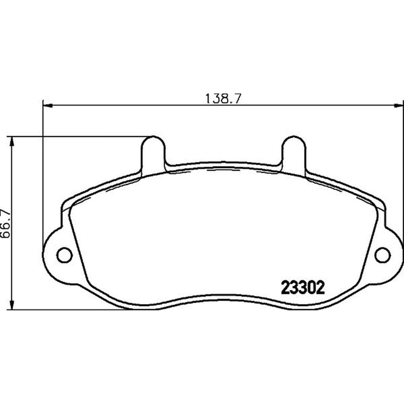 Mintex Front Brake Pad Set fits Opel Movano A 1999-2001 1.9 2.2 2.5 2.8