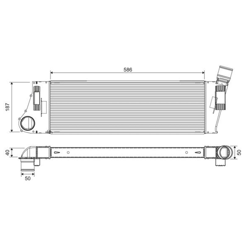 Valeo Intercooler (Charge Air Cooler) 818727