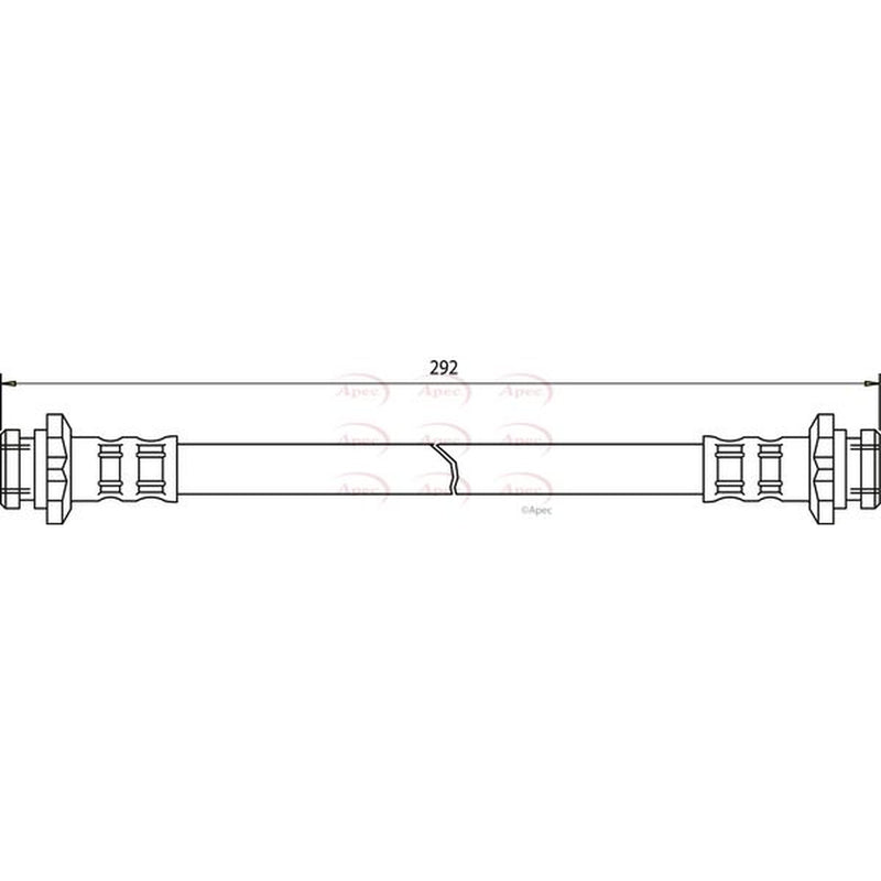 Apec Brake Hydraulic Hose Line Rear fits Infiniti M30 1989-1993 3.0