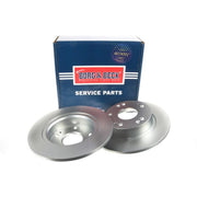 Borg & Beck Rear Brake Discs & Pads fits Honda Accord VII 2003-2008 2.0 2.2