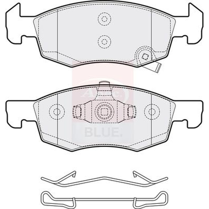 Apec Front & Rear Brake Discs & Pads fits Opel Corsa E Hatchback 2014 on 1.4