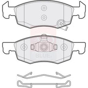 Apec Front & Rear Pads fits Opel Corsa E Hatchback 2014 on 1.4