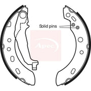 Apec Brake Shoe Set Axle Kit SHU665