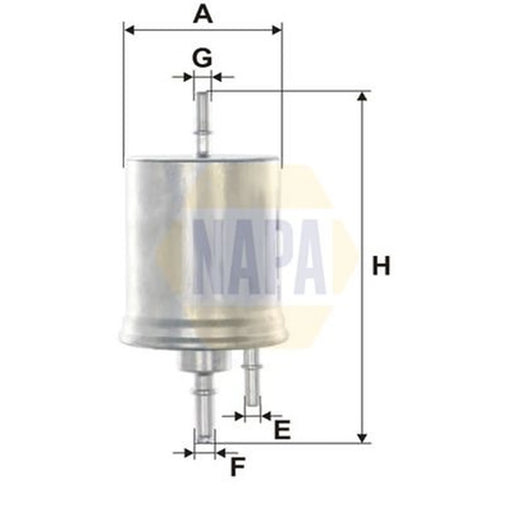 NAPA Fuel Filter Element fits Audi A4 B7 2004-2009 2.0 3.2