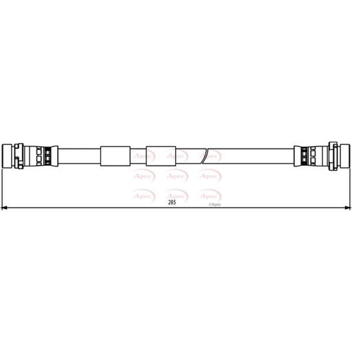 Apec Brake Hydraulic Hose Line Rear HOS3867