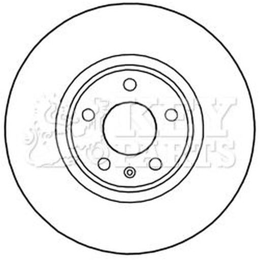 Key Parts Front Brake Vented Discs & Pads fits Audi Q5 2009-2017 2.0