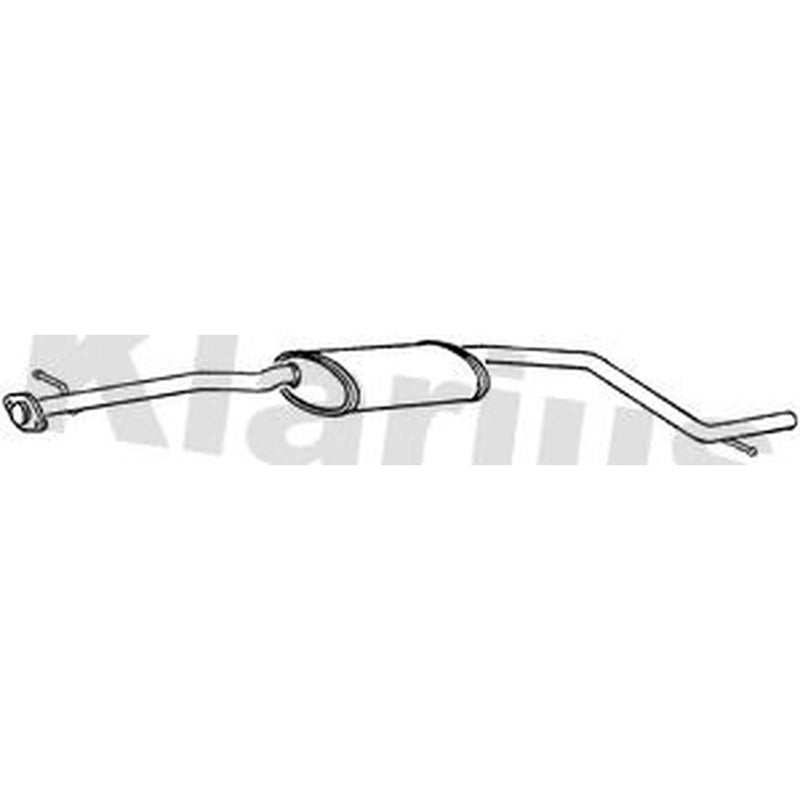 Klarius Box With Centre Pipe Centre fits Ford Mondeo 2000-2007 2.0