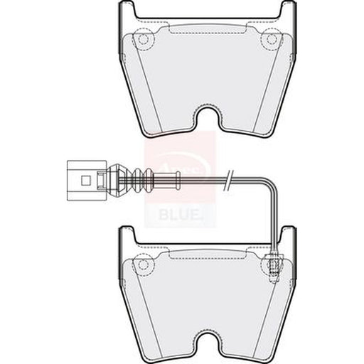 Apec Front Brake Pad Set fits Audi A3 2015-2020