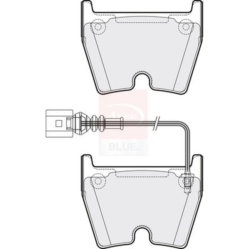 Apec Front Brake Pad Set fits Audi A3 2015-2020