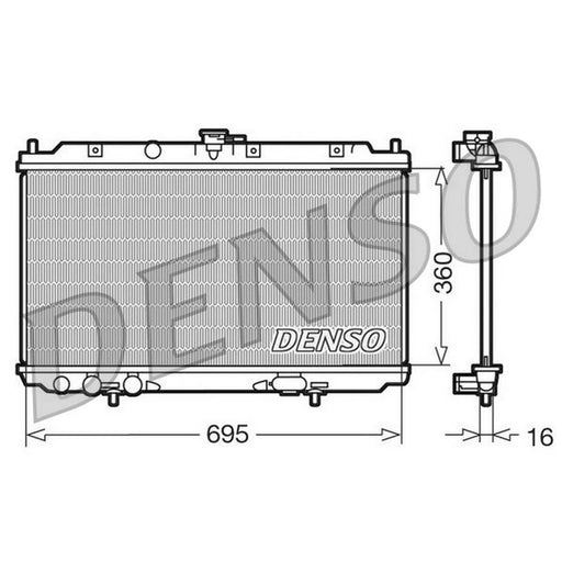 Denso Engine Radiator DRM46012