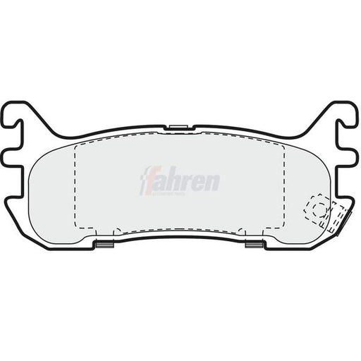 Fahren Rear Brake Pad Set FBP3473
