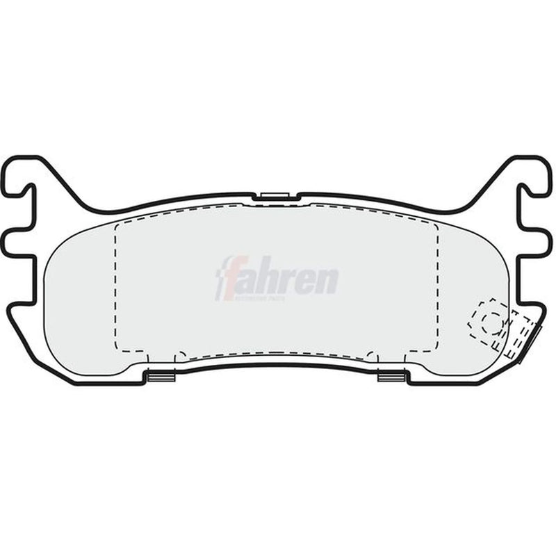 Fahren Rear Brake Solid Discs & Pads fits Mazda MX-5 1993-2005 1.6 1.8