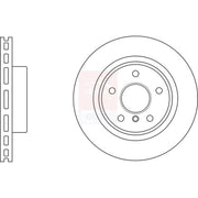 Apec 2 x Vented Front Brake Discs SDK6781
