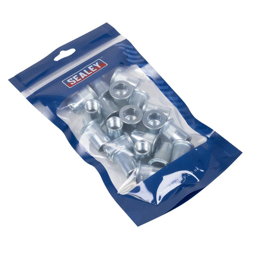 Sealey Rivet Nut M12 Splined Threaded Insert - 25 Pack
