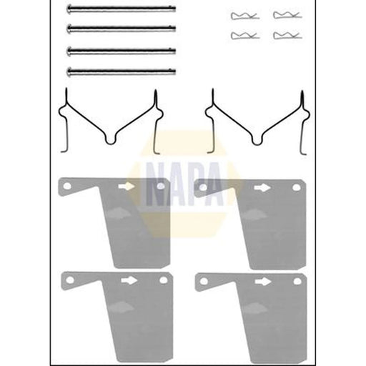 NAPA Brake Pad Accessory Fitting Kit Front fits Ford Capri 1974-1987