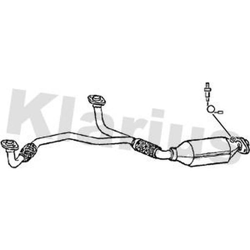 Klarius Catalyst Type Approved With Pipe Front fits Opel Vectra B 2000-2003 2.6