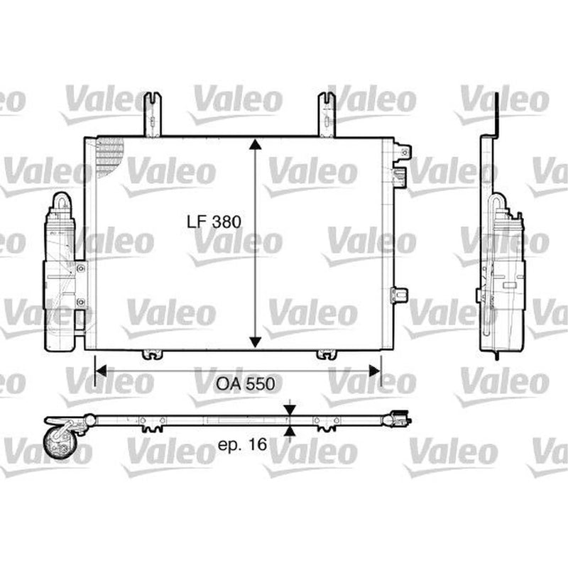 Valeo Air Conditioning Condenser 817662