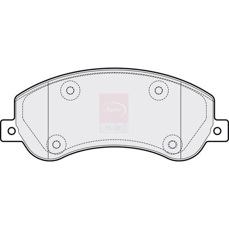 Apec Front Brake Pad Set fits Ford Transit 2006-2014 2.2 2.3 2.4 3.2