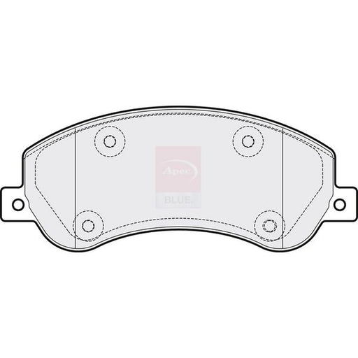 Apec Front Brake Pad Set fits Ford Transit 2006-2014 2.2 2.3 2.4 3.2