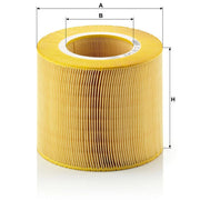 MANN-FILTER Engine Air Filter fits Saab 9-5 1997-2009 2.0 2.2 2.3 3.0