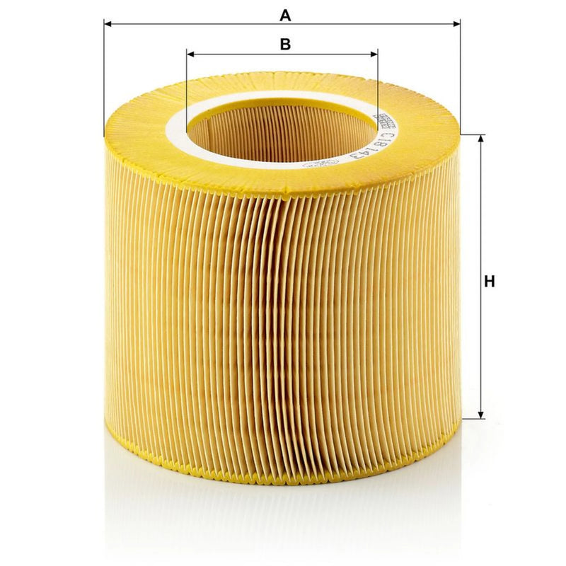MANN-FILTER Engine Air Filter fits Saab 9-5 1997-2009 2.0 2.2 2.3 3.0