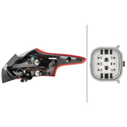 Hella Tail Light / Lamp W16W Left fits Ford Focus III 2010-2020