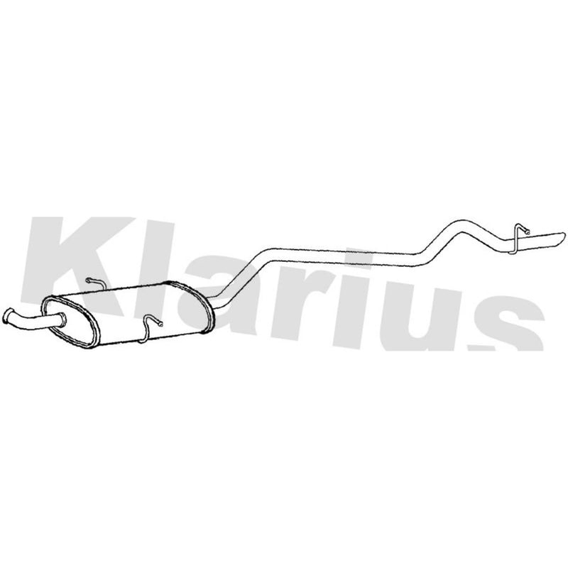 Klarius Box With Tail Pipe Rear fits Mercedes-Benz A-Class 2004-2012