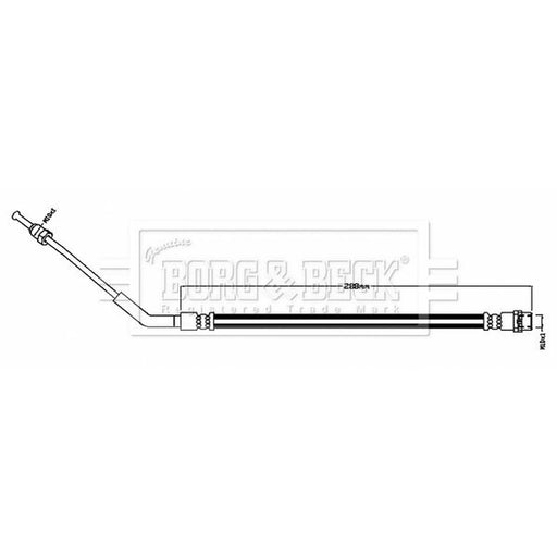 Borg & Beck Brake Hydraulic Hose Line inner BBH8765