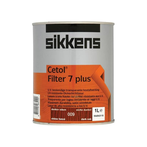 Sikkens Cetol Filter 7 Plus Translucent Woodstain Dark Oak 1 litre Sikkens - NN4 Online