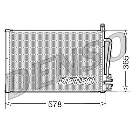 Denso Air Conditioning Condenser fits Ford Fiesta V 2001-2010 1.25 1.3 1.4 1.6