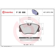 Brembo Front & Rear Pads fits Mercedes-Benz E-Class T-Model 1993-1996