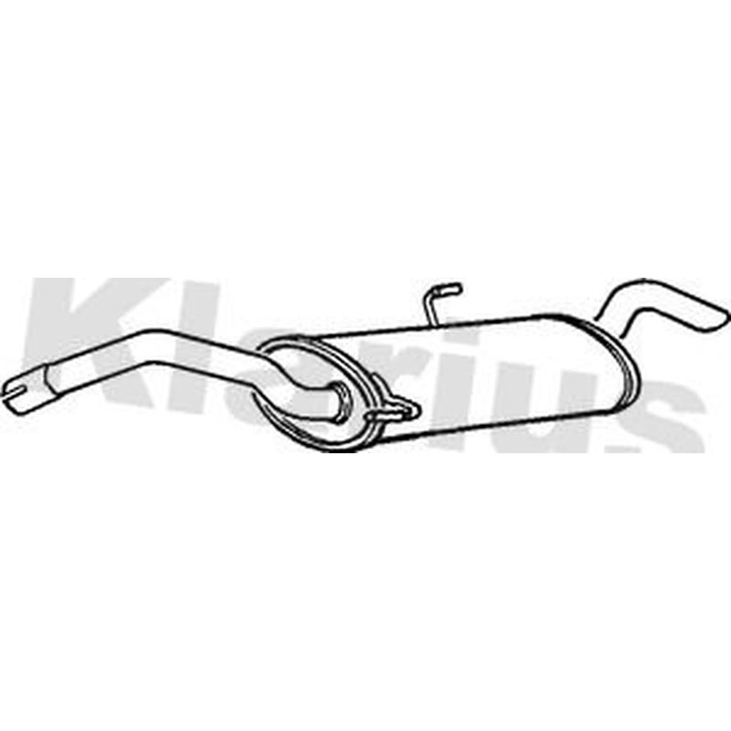 Klarius Box With Tail Pipe Rear fits Citroën Dispatch I 2000-2006 2.0