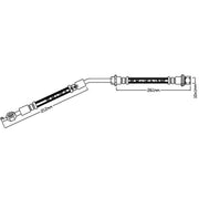 Abtex Brake Hydraulic Hose Line Front Left fits Toyota Yaris/Vitz 2005-2012