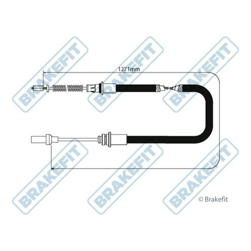 Apec Handbrake Cable Left Rear fits Nissan Cabstar E 1998-2006
