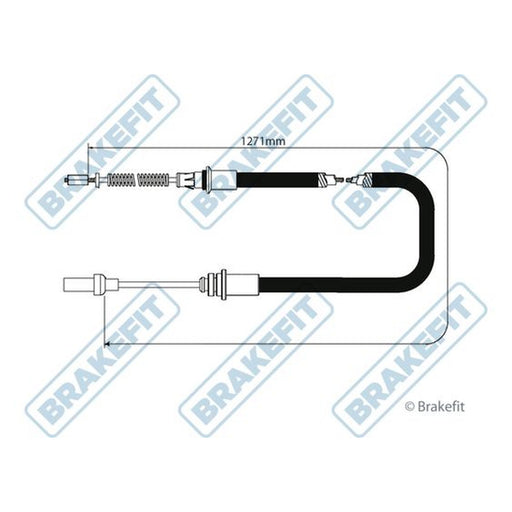 Apec Handbrake Cable Left Rear fits Nissan Cabstar E 1998-2006