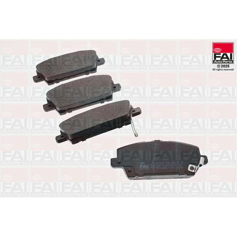 FAI Front Brake Pad Set fits Honda Civic VIII 2005-2011 1.4 1.8 2.2