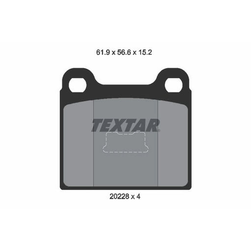 Textar Front Brake Pad Set 2022803