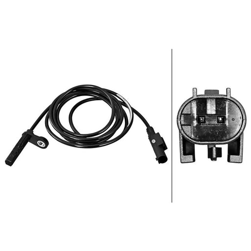Hella ABS Wheel Speed Sensor Rear Left fits Mercedes-Benz Sprinter 4,6-T