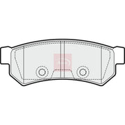 Apec Rear Brake Pad Set fits Chevrolet Lacetti 2005-2013 1.4 1.6 1.8