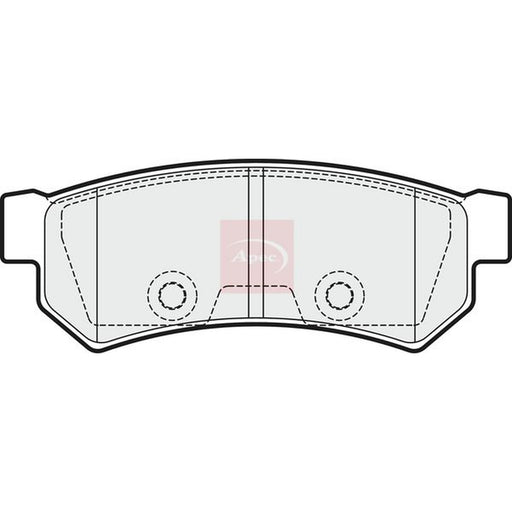 Apec Rear Brake Pad Set fits Chevrolet Lacetti 2005-2013 1.4 1.6 1.8