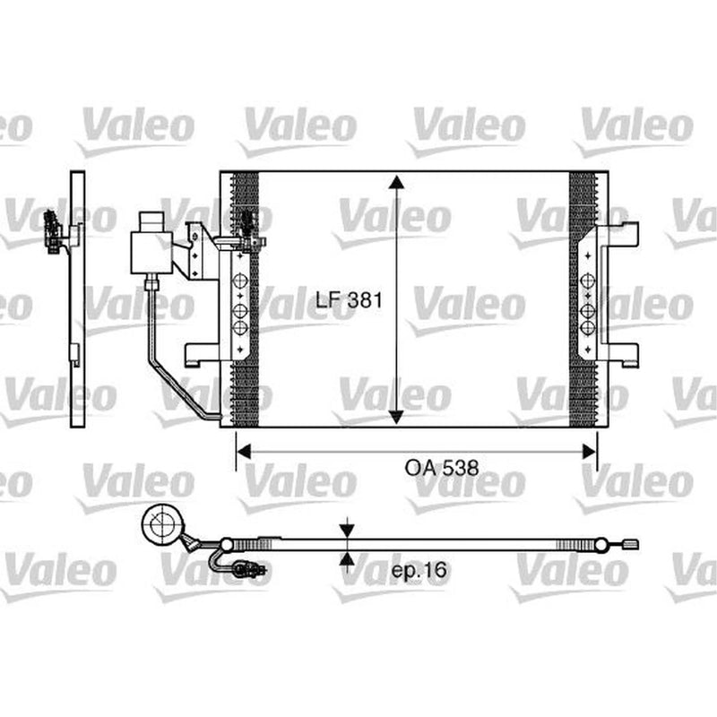 Valeo Air Conditioning Condenser 817504