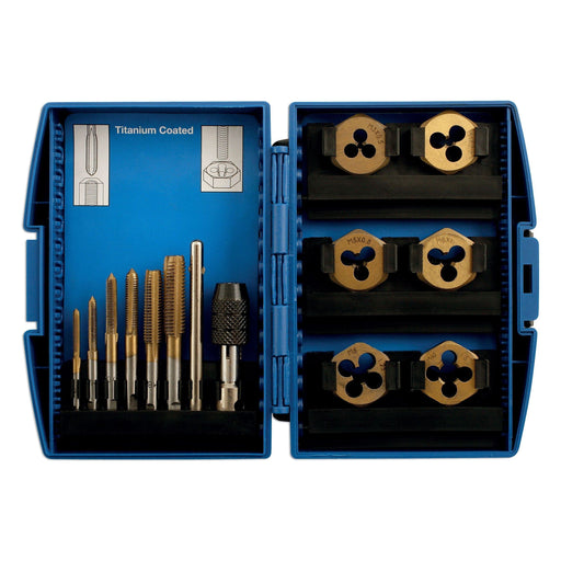 Laser Metric Tap & Die Set 13pc 4026 Laser - Dynamic Drive