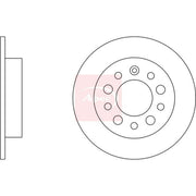 Apec 2 x Solid Brake Discs fits Hyundai Coupe II 2001-2009 1.6 2.0 2.7