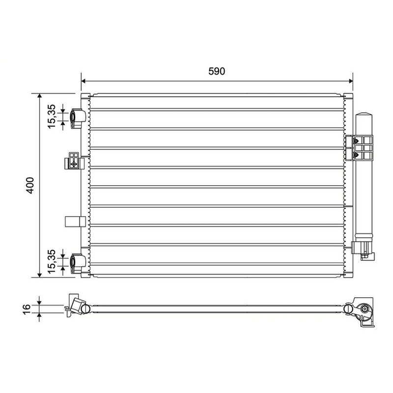 Valeo Air Conditioning Condenser 814194