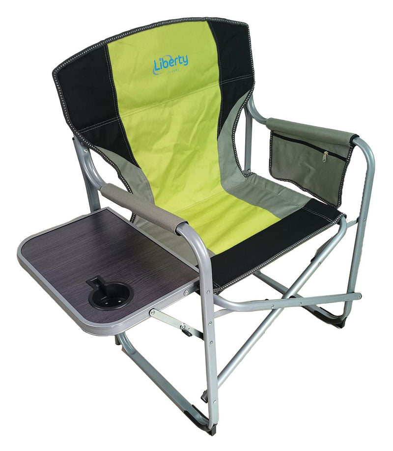 Liberty Lime Directors Chair with Side Table Camping Caravan Liberty - Dynamic Drive