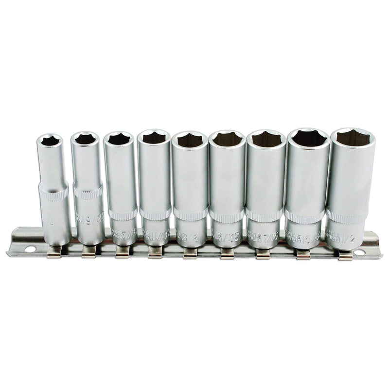 Laser AF Deep Socket Set 1/4"D 9pc 5692 Laser - Dynamic Drive