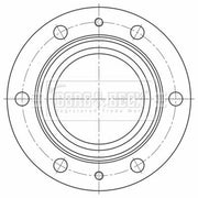 Borg & Beck 2 x Vented Front Brake Discs BBD32633