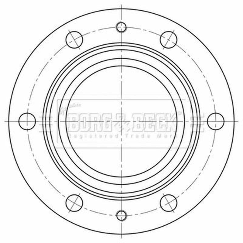 Borg & Beck 2 x Vented Front Brake Discs BBD32633